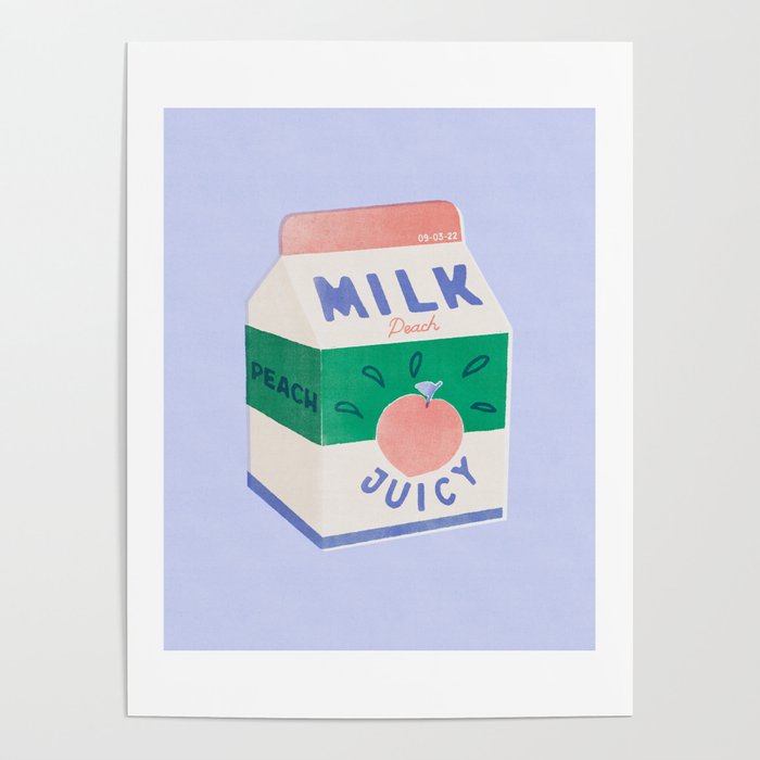 Peach Milk Poster