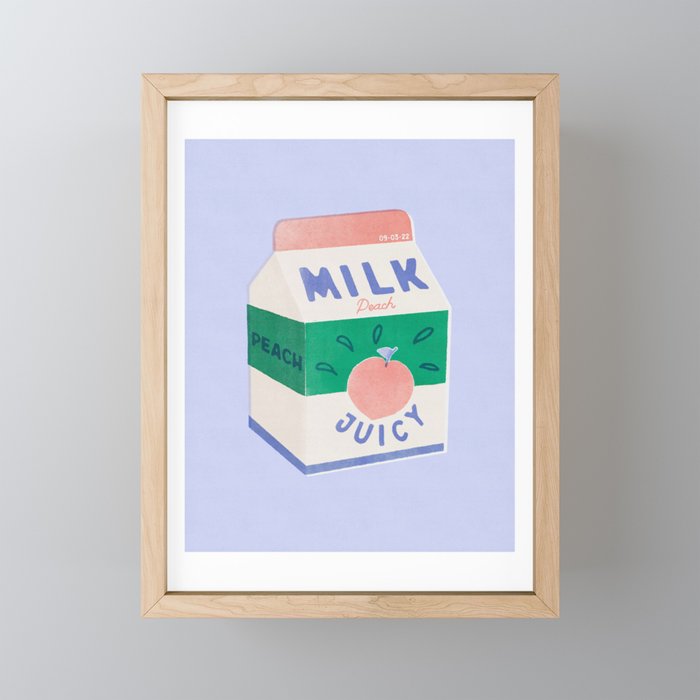 Peach Milk Mini Art Print Gallery Image 1
