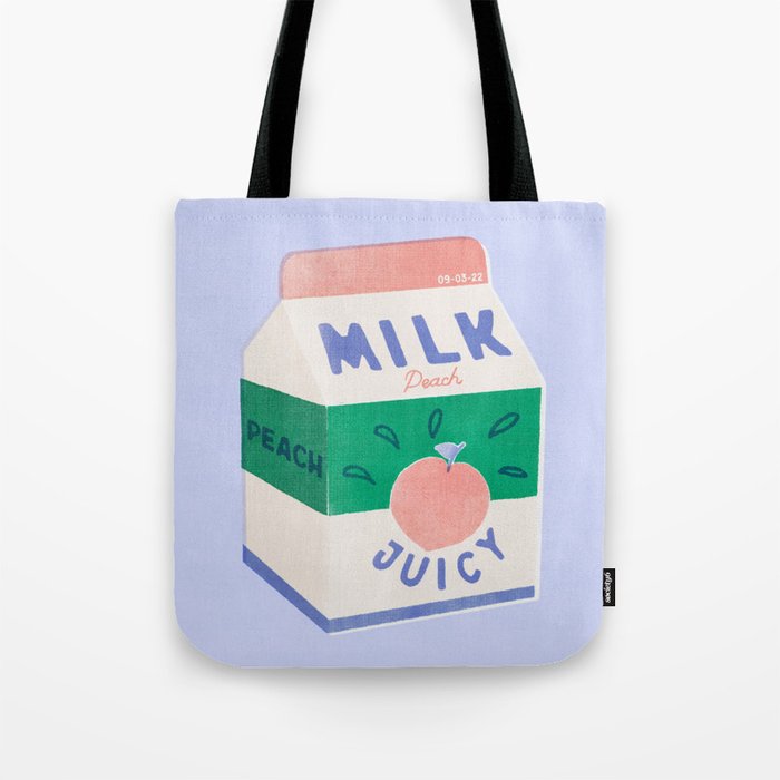 Peach Milk Tote Bag Gallery Image 1