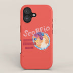 Scorpio Mood in Tomato Red | Zodiac Series iPhone Case Gallery Image 1