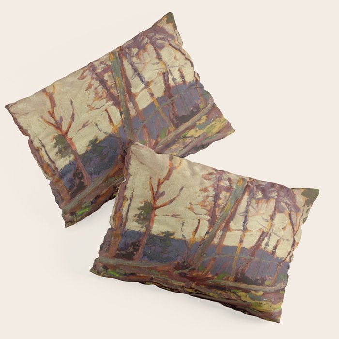 Tom Thomson Burnt Country, Evening 1914 Canadian Landscape Artist Pillow Sham Gallery Image 3