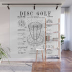 Disc Golf Frolf Frisbee Basket Vintage Patent Drawing Print Wall Mural Gallery Image 1