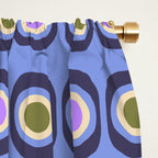 Mid-century Modern Pattern - Blue Window Curtain Gallery Image 2