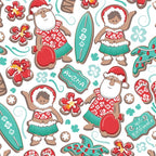 Mele Kalikimaka Hawaiian Christmas gingerbread cookies // white background Coffee Mug Gallery Image 2
