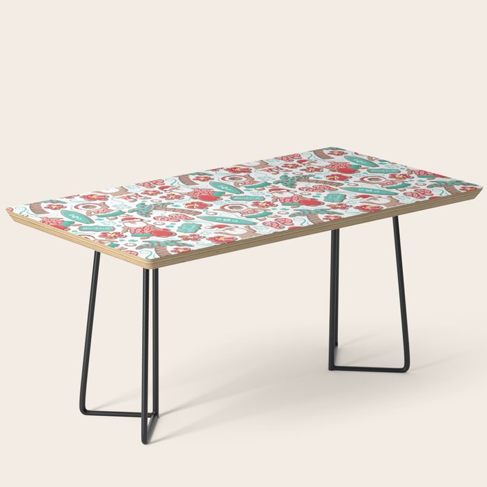 Mele Kalikimaka Hawaiian Christmas gingerbread cookies // white background Coffee Table Gallery Image 1
