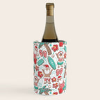 Mele Kalikimaka Hawaiian Christmas gingerbread cookies // white background Wine Chiller Gallery Image 3