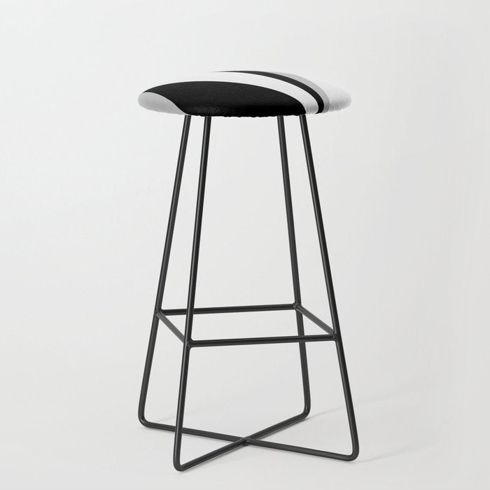 Geometric Triangles VI Black and White Stool Gallery Image 1