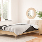 Geometric Triangles VI Black and White Duvet Cover Gallery Image 2