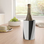 Geometric Triangles VI Black and White Wine Chiller Gallery Image 4