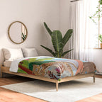 Woman in tropical forest with Leopard Comforter Gallery Image 2