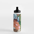 Woman in tropical forest with Leopard Water Bottle Gallery Image 2