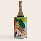 Woman in tropical forest with Leopard Wine Chiller Gallery Image 2