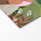Woman in tropical forest with Leopard Welcome Mat Gallery Image 2