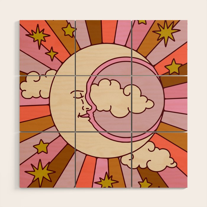 Moonburst Wood Wall Art Gallery Image 1