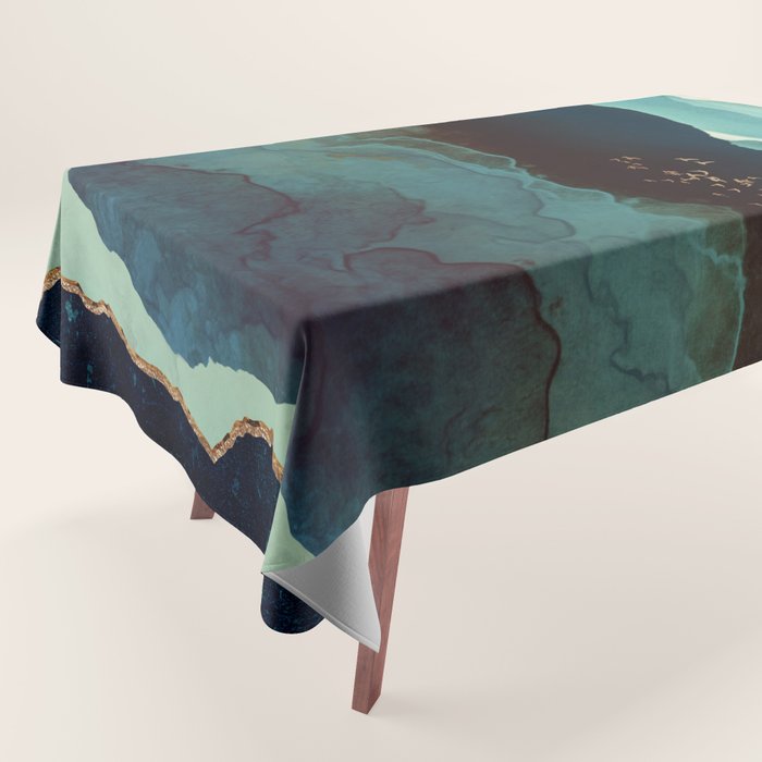 Indigo Mountains Tablecloth Gallery Image 1