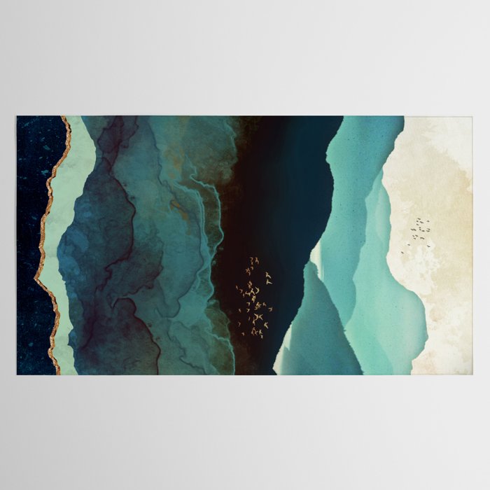 Indigo Mountains Tablecloth Gallery Image 2