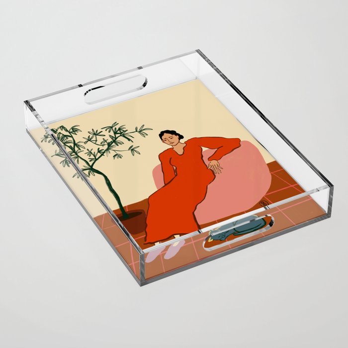 CAT LADY Acrylic Tray Gallery Image 1