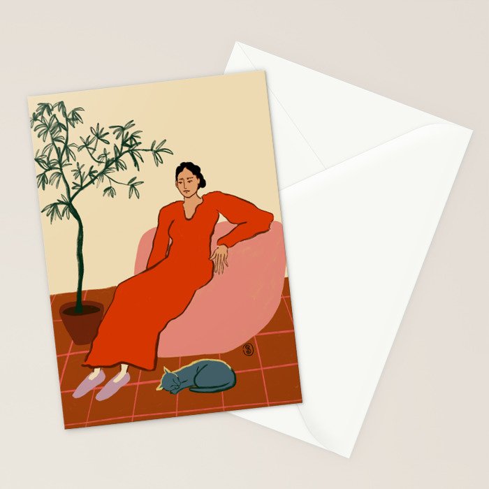 CAT LADY Stationery Card Gallery Image 2