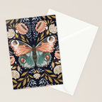 William Morris Butterfly - Midnight Garden Stationery Card Gallery Image 2