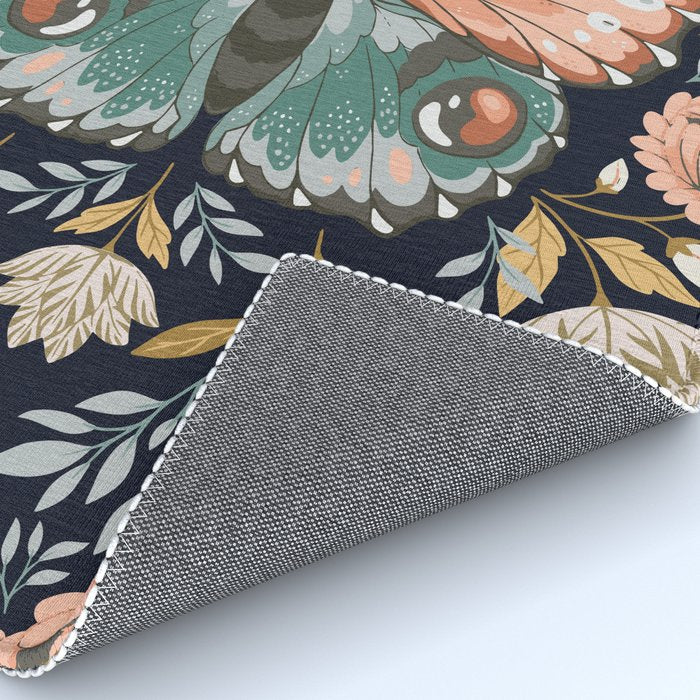 William Morris Butterfly - Midnight Garden Rug Gallery Image 4
