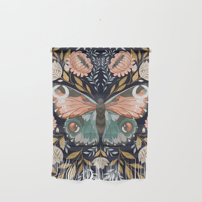 William Morris Butterfly - Midnight Garden Wall Hanging Gallery Image 1