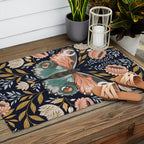 William Morris Butterfly - Midnight Garden Outdoor Rug Gallery Image 2