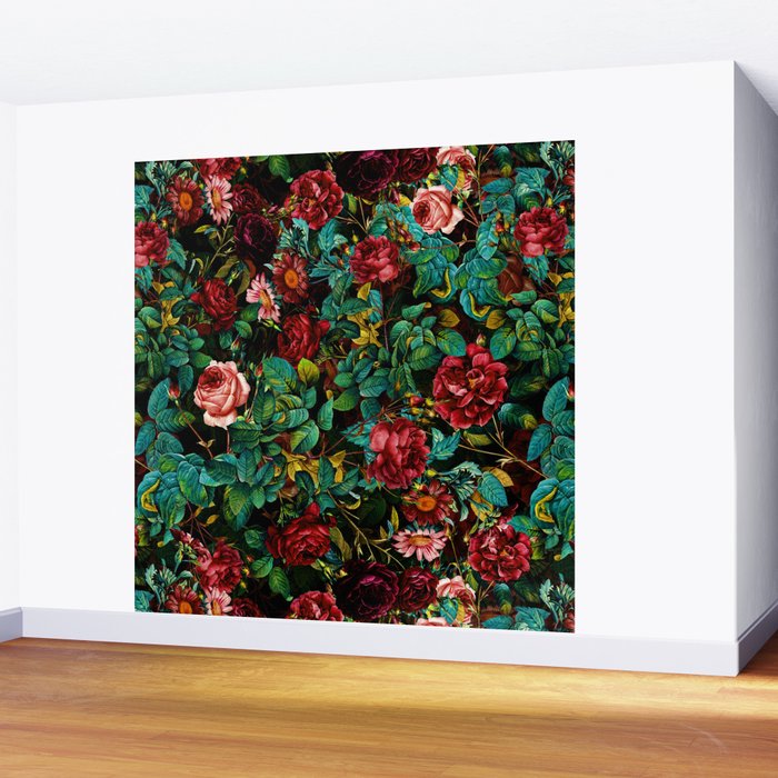 Rose Night Garden Wall Mural Gallery Image 2