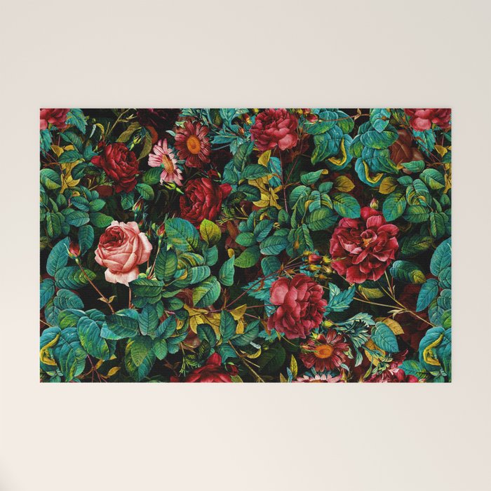 Rose Night Garden Welcome Mat Gallery Image 1