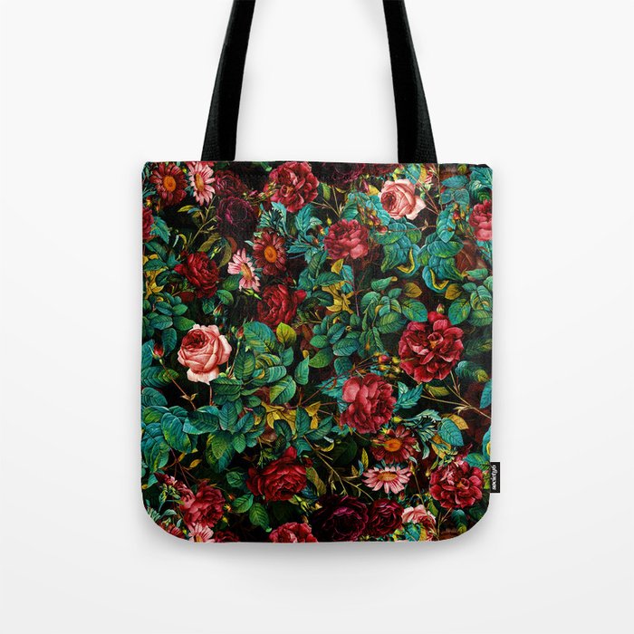 Rose Night Garden Tote Bag Gallery Image 1