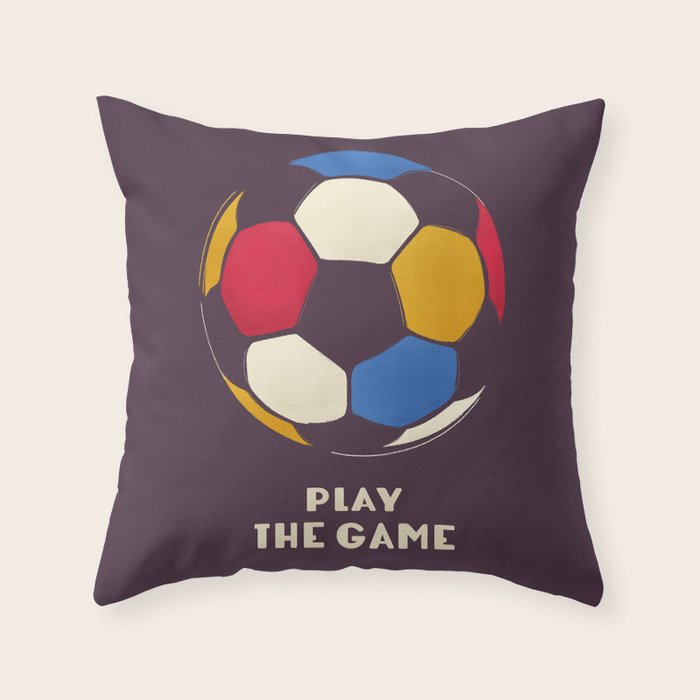 Play The Game  Throw Pillow Gallery Image 6