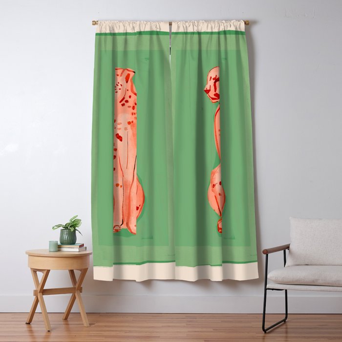 Cheetah 10 Window Curtain Gallery Image 1