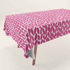 Hand Knit Hot Pink Tablecloth Gallery Image 1
