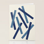 Lines Misaligned - Blue Stationery Card Gallery Image 2