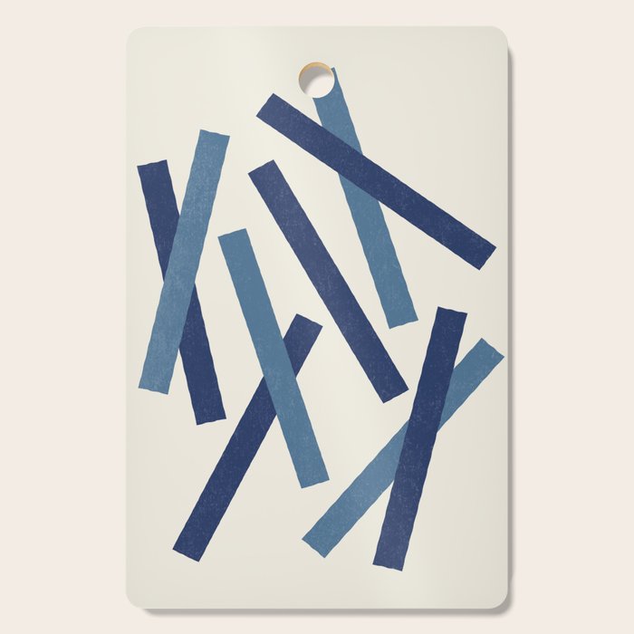 Lines Misaligned - Blue Cutting Board Gallery Image 1