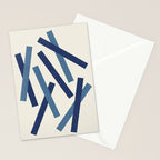 Lines Misaligned - Blue Stationery Card Gallery Image 2