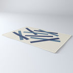 Lines Misaligned - Blue Rug Gallery Image 3