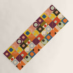 Vibrant Geometric Squares and Circles Pattern - Modern Craft Yoga Mat Gallery Image 1
