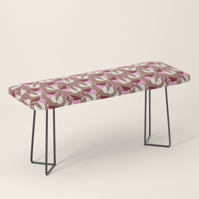 Mocha Elf Pattern Bench Gallery Image 1