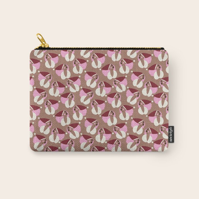 Mocha Elf Pattern Carry All Pouch Gallery Image 1