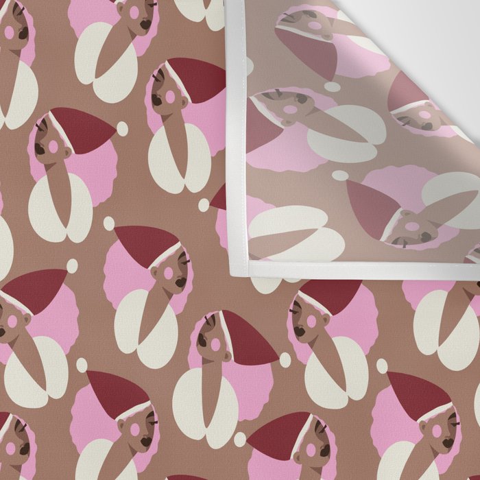 Mocha Elf Pattern Wall Tapestry Gallery Image 3