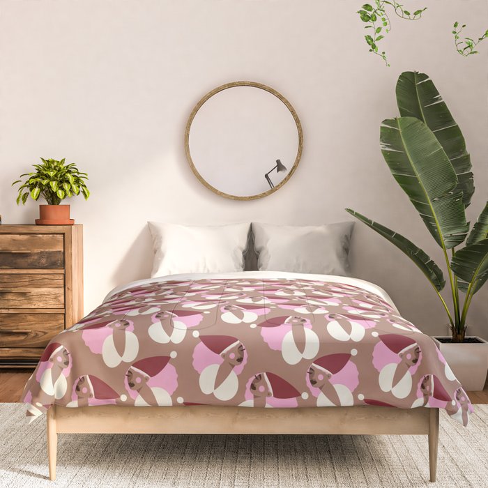Mocha Elf Pattern Comforter Gallery Image 3