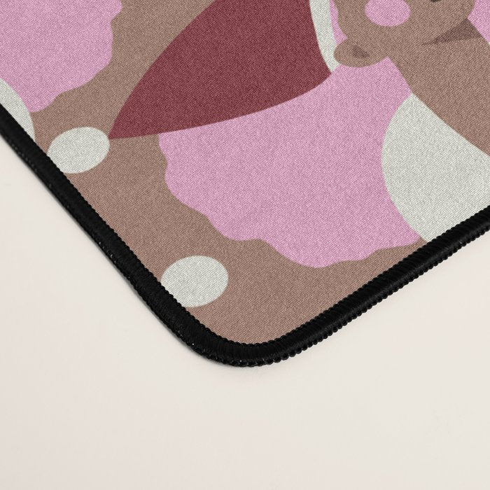Mocha Elf Pattern Desk Mat Gallery Image 4