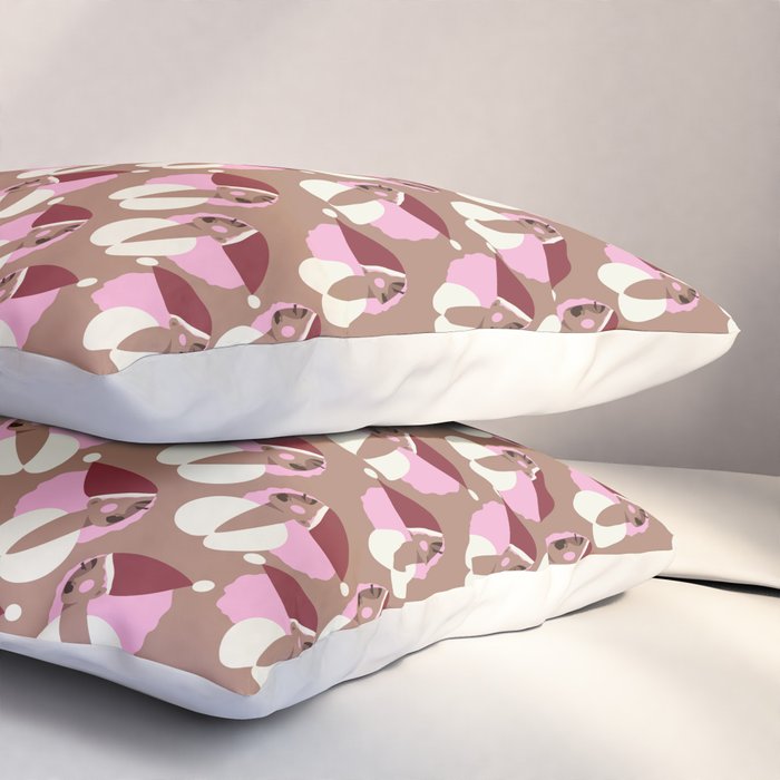 Mocha Elf Pattern Pillow Sham Gallery Image 3
