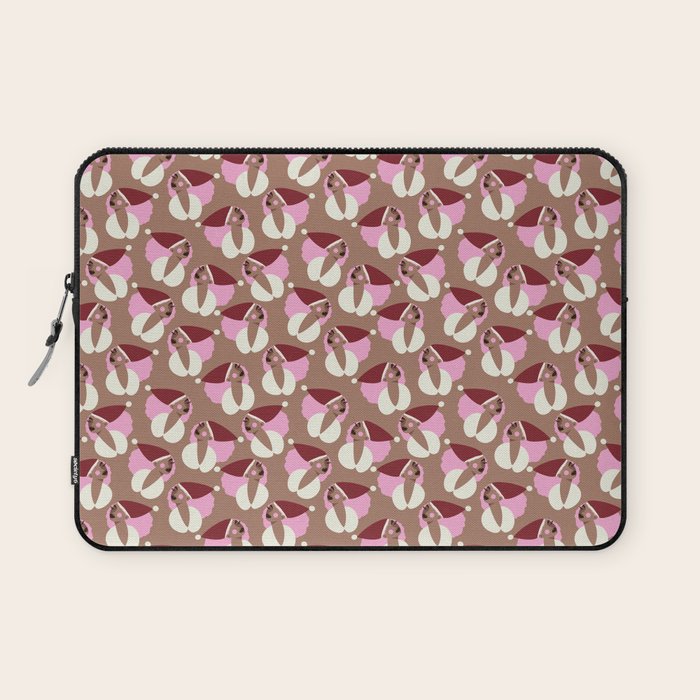 Mocha Elf Pattern Laptop Sleeve Gallery Image 1