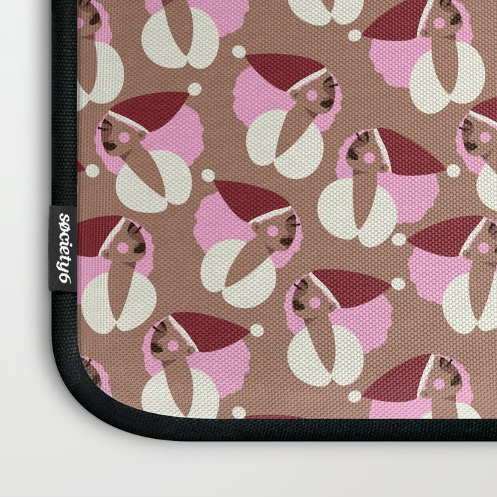 Mocha Elf Pattern Laptop Sleeve Gallery Image 3
