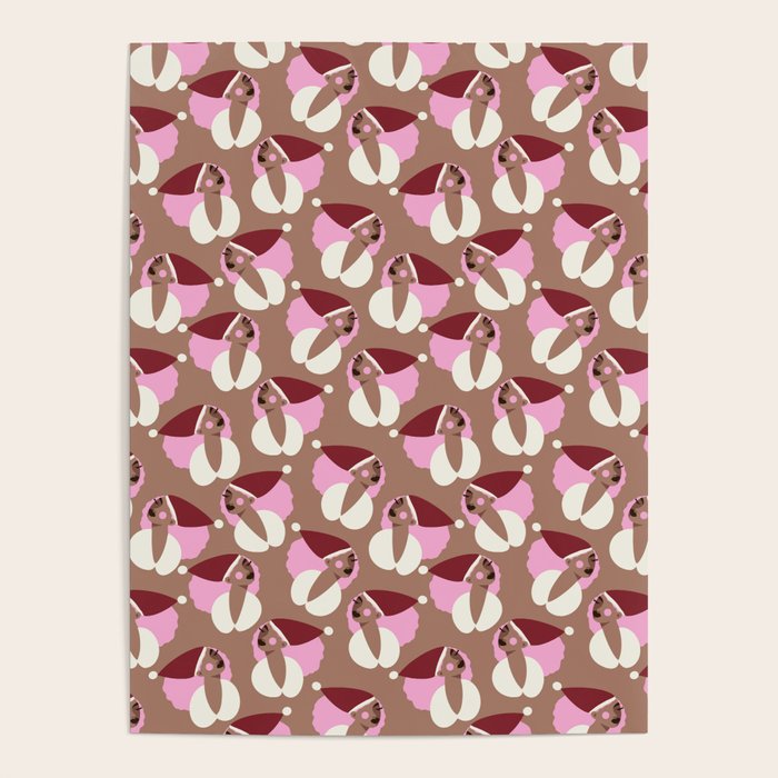 Mocha Elf Pattern Poster Gallery Image 4