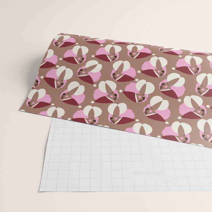 Mocha Elf Pattern Wrapping Paper Gallery Image 2