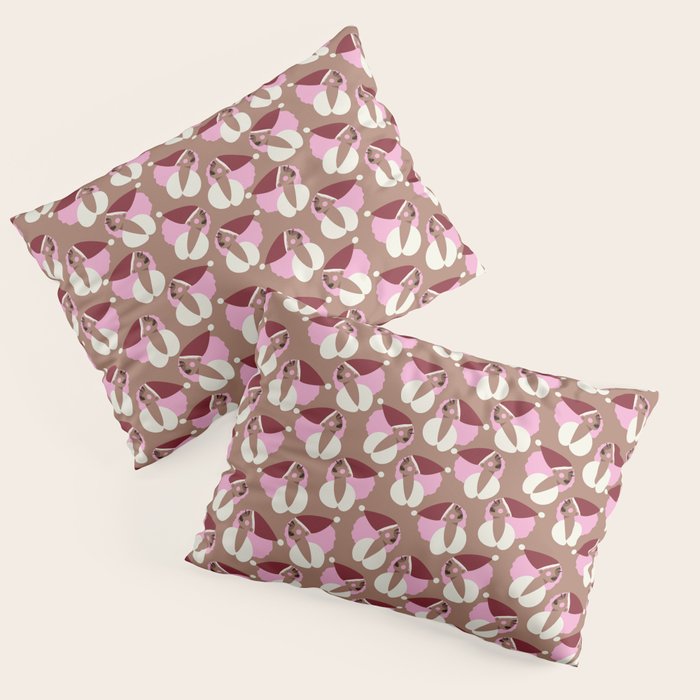Mocha Elf Pattern Pillow Sham Gallery Image 1