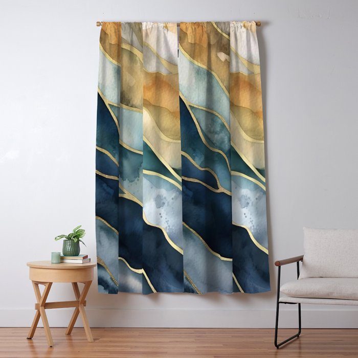 Earthy Tides Window Curtain Gallery Image 1