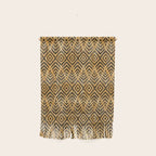 Feather Ikat - Marigold and black Wall Hanging Gallery Image 1